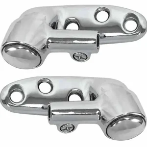 Support Brackets, Sun Visor, 1957-60 Cadillac/1959-60 Pontiac Convertible, Pair Fresh Stock
