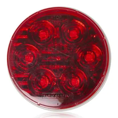 Last Chance 6 LED Red 4" Round Stop/Tail/Turn Maxxheat Lens | M42358R-MH