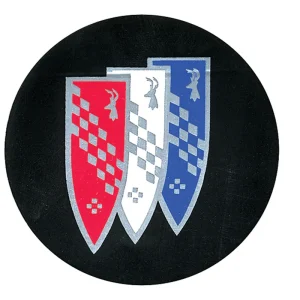 Best Price Decal, Wheel Center Cap, 1964-72 Buick Shield, 2-7/8"