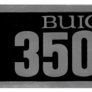 Hassle-Free Returns Decal, Valve Cover, 1968-72 Skylark, Buick Tri-Shield 350-4
