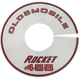Viral Decal, 68 Cutlass, Air Cleaner, Rocket, 455, 4bbl, 11 Inch, Clear