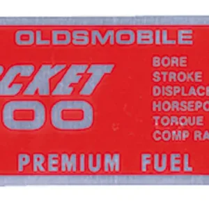 Brand New Decal, Valve Cover, 1967 Cutlass, Rocket 400, 300HP