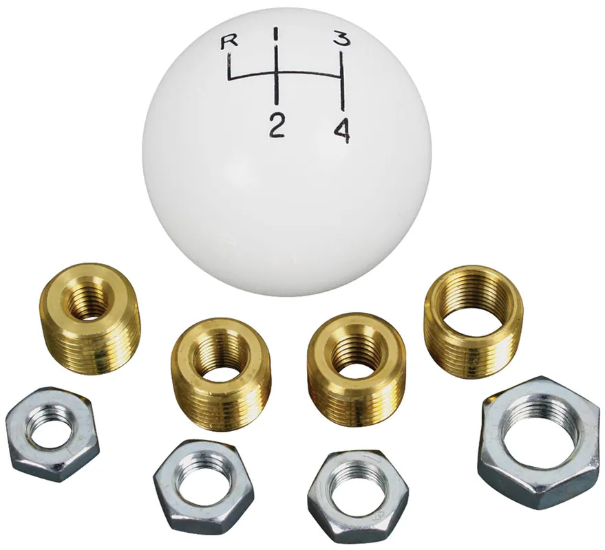 Bulk Order Shift Ball, 4-Speed, White, All Sizes