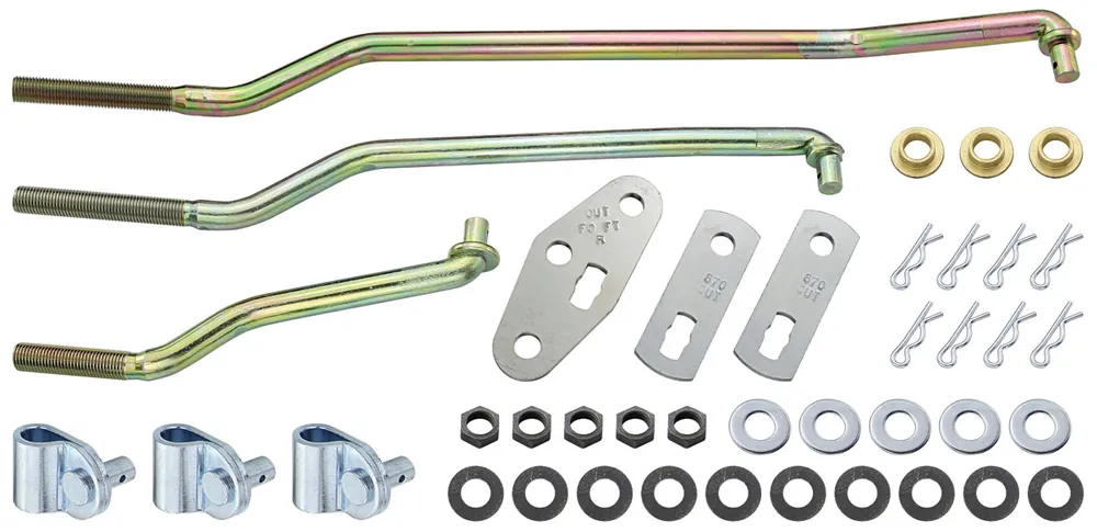 Direct From Factory Shifter Rods and Tabs Set, 1969-72 Skylark/Cutlass/GTO/Tempest/LeMans/GP