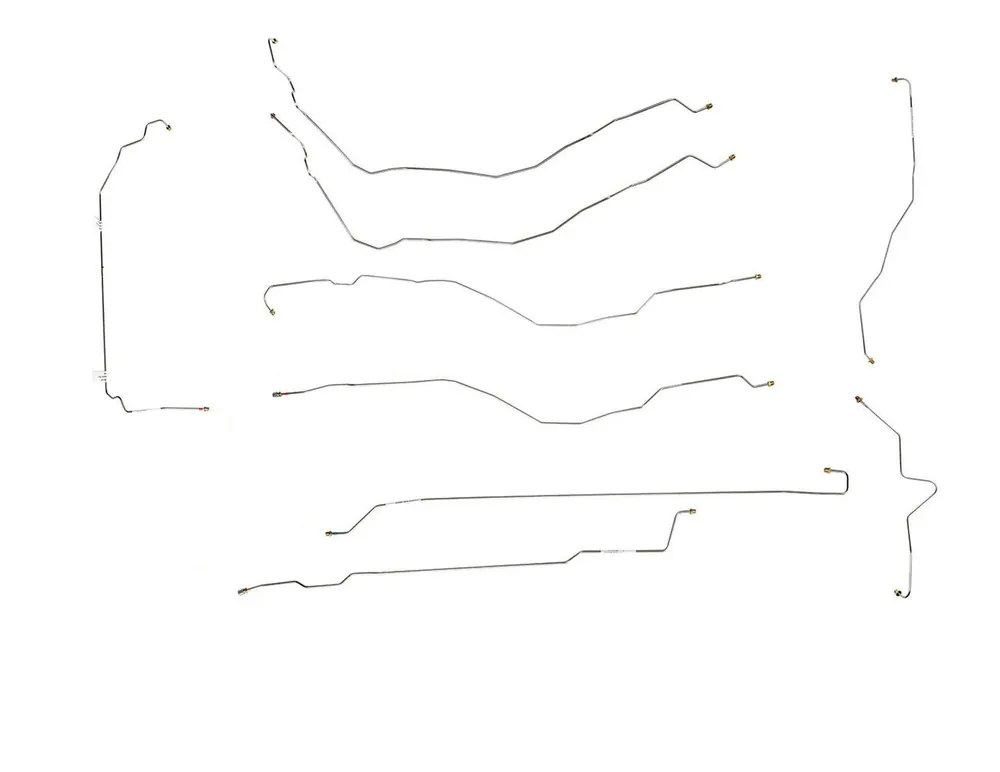 Luxury Chevy Silverado Brake Line Set 2001 2500HD Crew Cab 6.5ft Bed 6.6L BLC-229-SS1B Stainless Steel