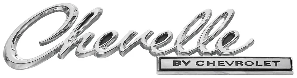 Emblem, 1969 Trunk Lid "Chevelle by Chevrolet" Chevelle Instant Buy