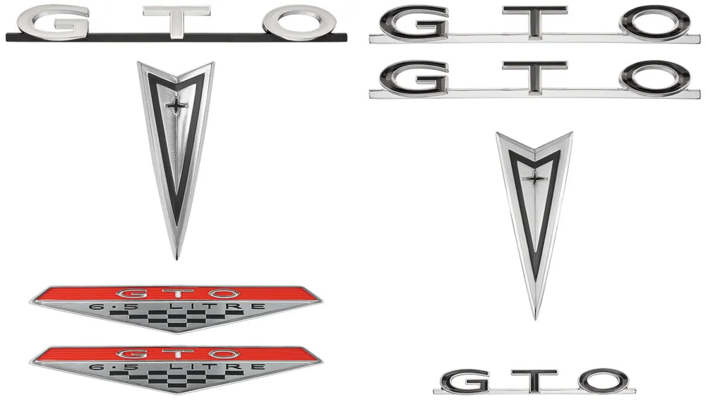 Brand New Emblem Kit, 1965 GTO, Exterior