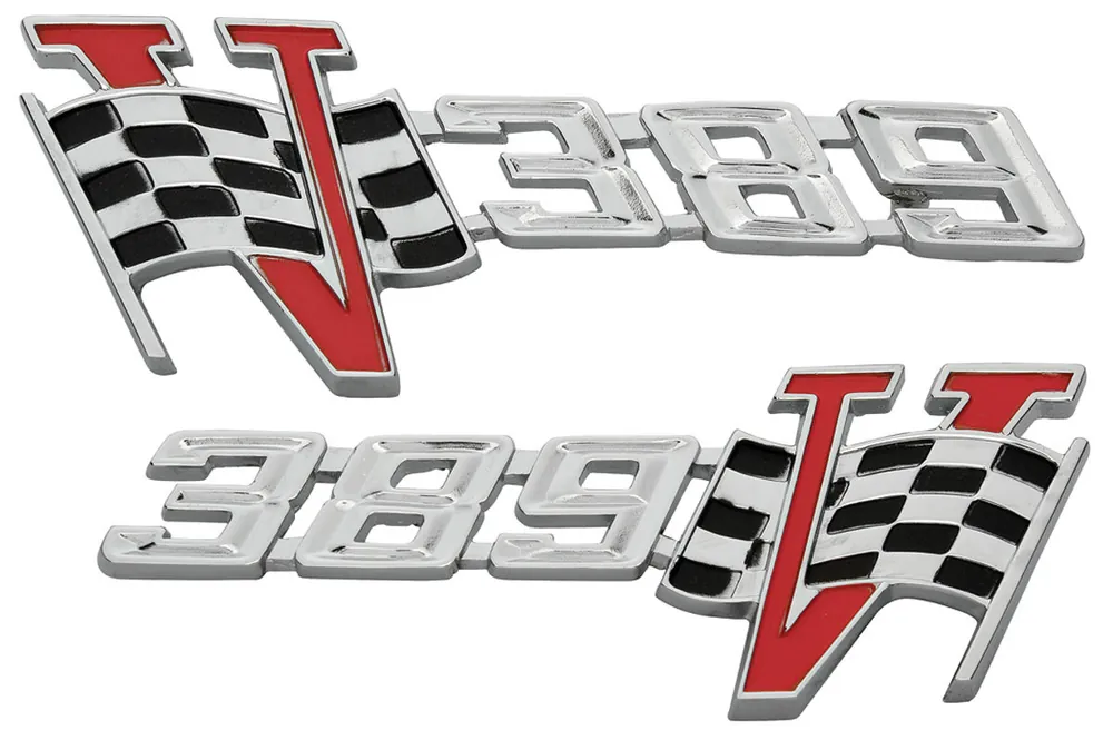 Express Delivery Emblem, Fender, 1964 GTO, 389 V Flag
