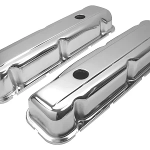Cheap Valve Covers, TransDapt, 1968-81 Buick 350, Chrome Smooth Top