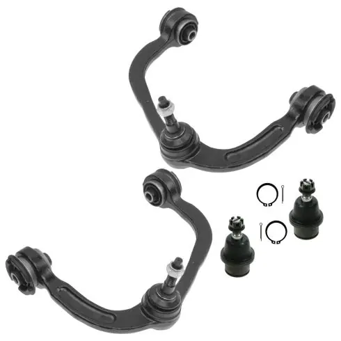 Ford F150 Lincoln Mark LT Front 4 Piece Control Arm with Ball Joint Set TRQ PSA56172 Limited Edition