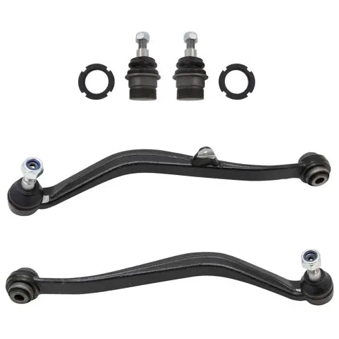 Mercedes Benz Rear 4 Piece Control Arm with Ball Joint Set TRQ PSA69653 Brand New