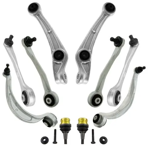 Buy Direct Audi A4 A4 Quattro A5 A5 Quattro S4 Front 10 Piece Control Arm with Ball Joint Set TRQ PSA72477