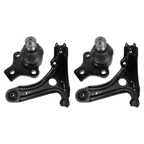 Free Shipping VW Cabrio Golf Jetta Front 4 Piece Control Arm with Ball Joint Set TRQ PSA43351