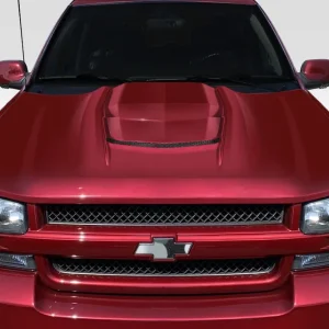 Buy Online 2002-2008 Chevrolet Trailblazer Duraflex ZR1 V2 Look Hood - 1 Piece