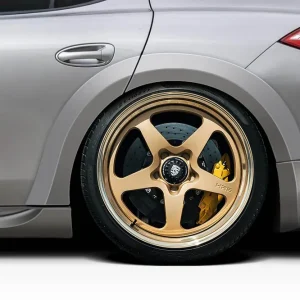 2010-2013 Porsche Panamera Duraflex Aiming Rear Fender Flares - 4 Pieces Weekend Sale