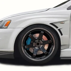 Limited Edition 2008-2017 Mitsubishi Lancer Duraflex Tracked Front Fenders - 2 Pieces