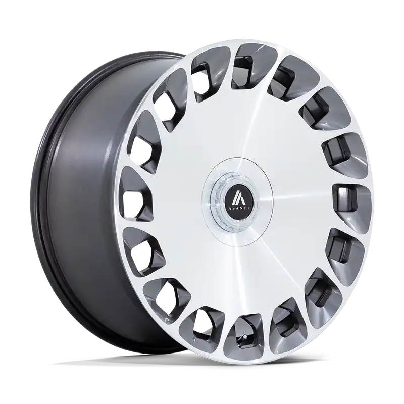 Asanti Black AB045 ARISTOCRAT 20X9 5X108/5X112 ET45 72.56 Gloss Platinum With Bright Machined Face Exclusive Offer