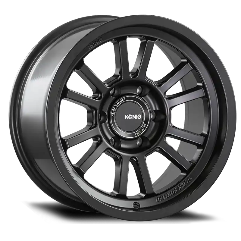 KONIG HT1 18x9 6x139.7 ET0 106.1 Matte Black New Arrival