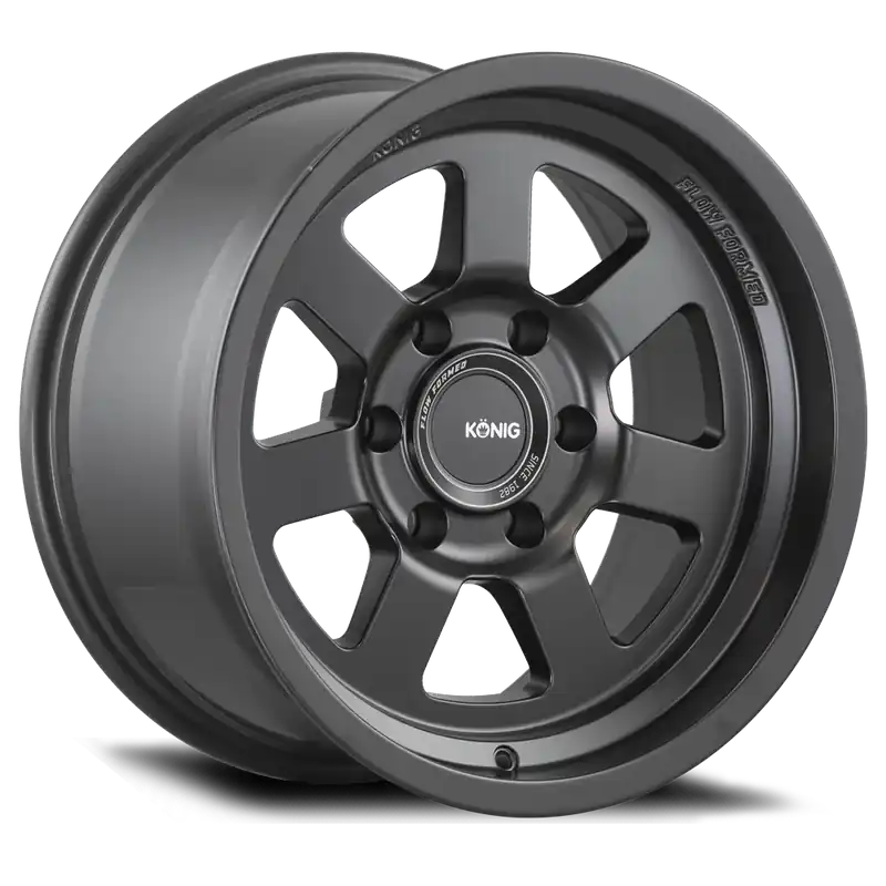 KONIG HT2 17x8.5 6x139.7 ET-6 106.1 Matte Black Top Pick