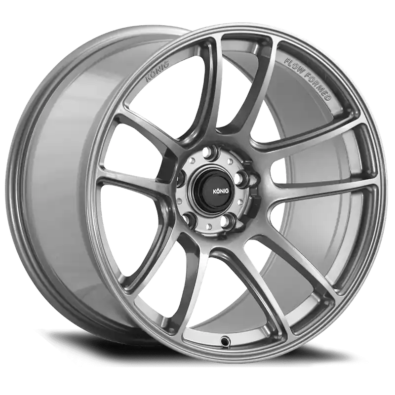 Fast Shipping KONIG HELIOGRAM 18x9.5 5X114.3 ET35 73.1 Titanium Metallic