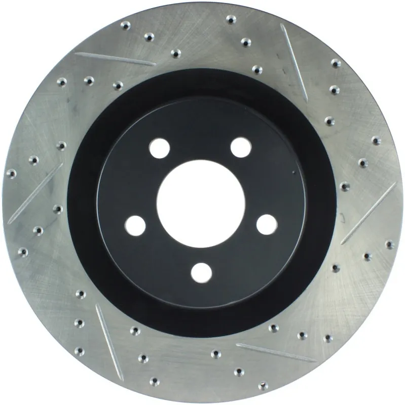 Hassle-Free Returns StopTech SportStop 06-09 Chrysler SRT-8 Front Left Drilled & Slotted Rotor