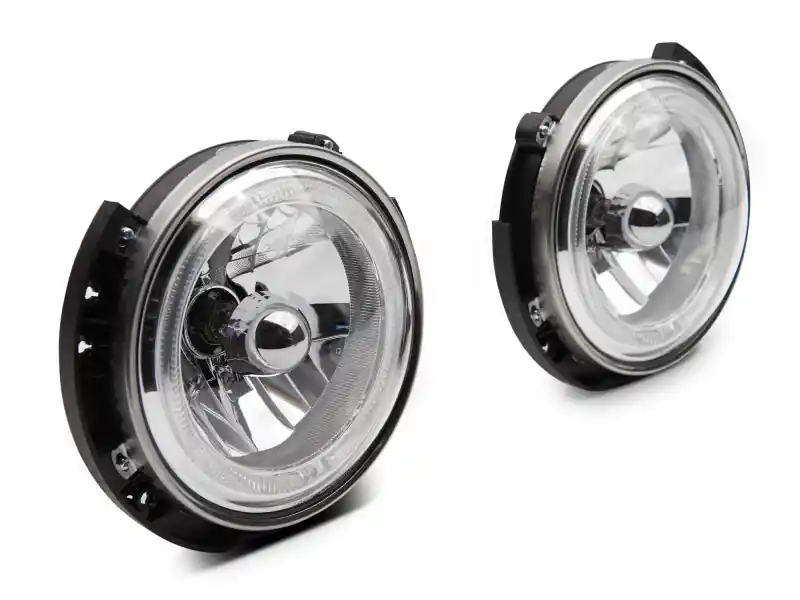 Raxiom 07-18 Jeep Wrangler JK LED Halo Headlights- Chrome Housing (Clear Lens) One Day Deal