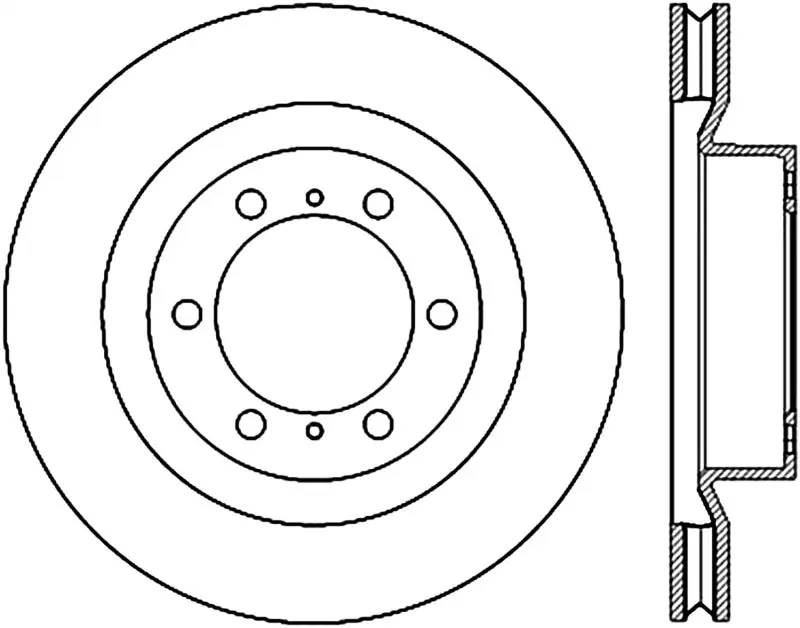 Buy Online StopTech 10-17 Lexus GX460 / 10-17 Toyota 4Runner Cryo Slotted Front Right Sport Brake Rotor