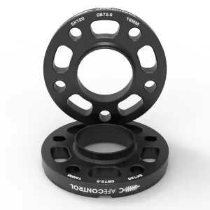 aFe CONTROL Billet Aluminum Wheel Spacers 5x120 CB72.6 18mm - BMW Authentic