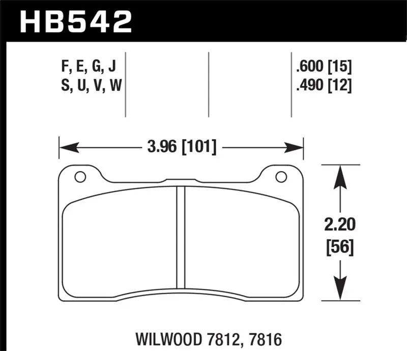 Hawk Wilwood 15mm DTC-60 Race Brake Pads Today Only