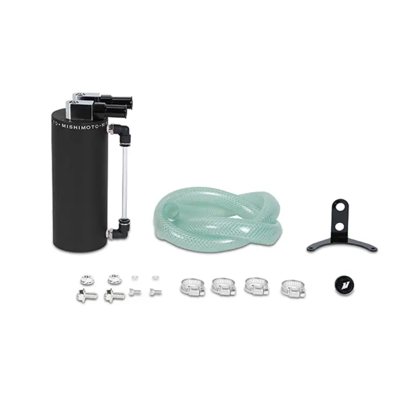 Fast Shipping Mishimoto Small Aluminum Oil Catch Can - Wrinkle Black