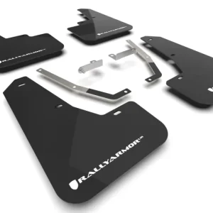 Fresh Stock Rally Armor 24-26 Subaru Crosstrek Black UR Mud Flap White Logo