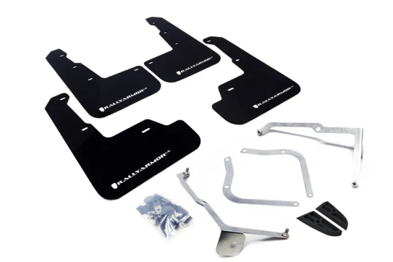 Direct From Factory Rally Armor 15-21 Subaru WRX/STI Black UR Mud Flap w/White Logo