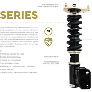BC Racing BR Series Coilovers Volkswagen JETTA ?/? 85-99 A2/A3 Genuine