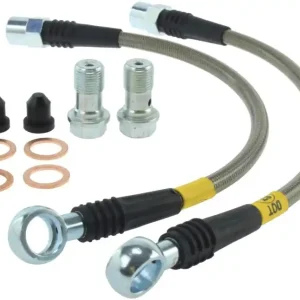 Popular StopTech 02-08 Audi A4 Quattro Rear Stainless Steel Brake Line Kit