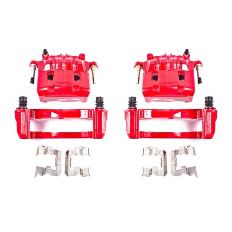 Power Stop 16-17 Subaru Crosstrek Front Red Calipers w/Brackets - Pair Last Chance