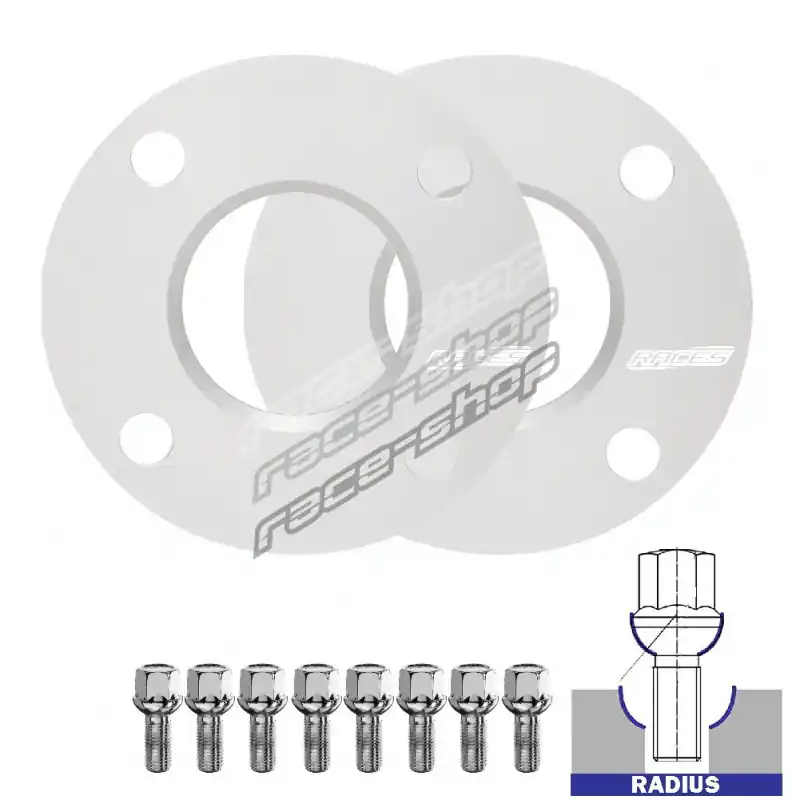 Affordable Set of 2PCS wheel spacers (transitional) for Ford Fiesta IV - 5mm, 4x108, 63,4