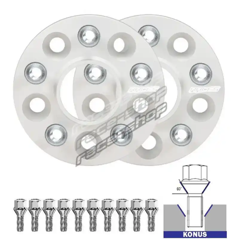 Affordable Set of 2PCS wheel spacers (threaded) for Volkswagen Golf R Mk8 - 40mm, 5x112, 57,1