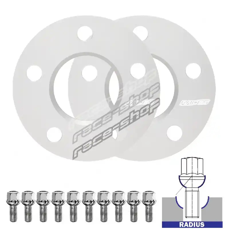 Affordable Set of 2PCS wheel spacers (transitional) for SsangYong Tivoli XLV - 5mm, 5x112, 66,6